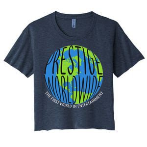 Prestige Worldwide First Word In Entertainment Women's Crop Top Tee