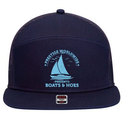 Prestige Worldwide Presents Boats & Hoes 7 Panel Mesh Trucker Snapback Hat