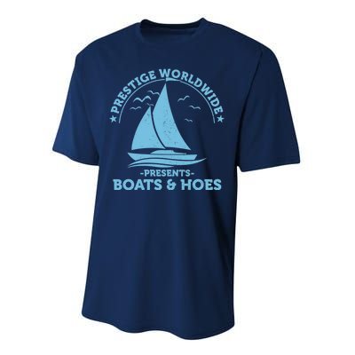 Prestige Worldwide Presents Boats & Hoes Performance Sprint T-Shirt