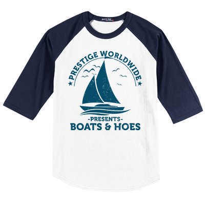 Prestige Worldwide Presents Boats & Hoes Baseball Sleeve Shirt