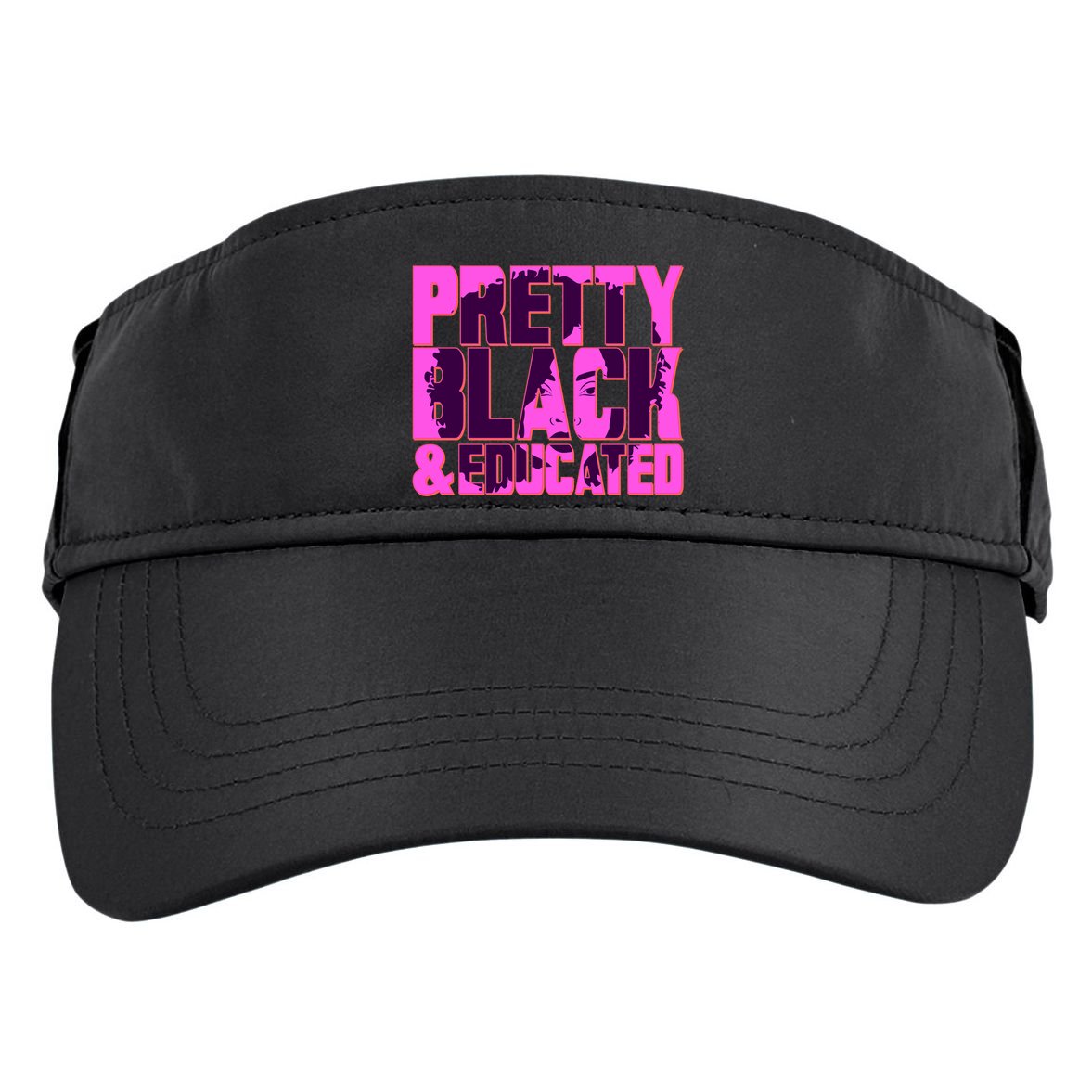 Pretty Black & Educated Black History Month Adult Drive Performance Visor