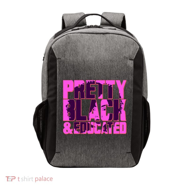 Pretty Black & Educated Black History Month Vector Backpack
