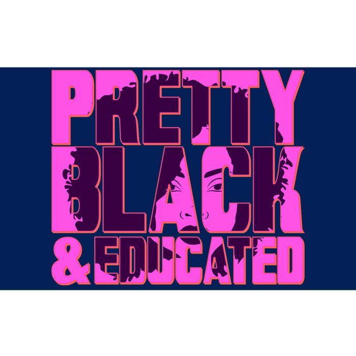 Pretty Black & Educated Black History Month Bumper Sticker