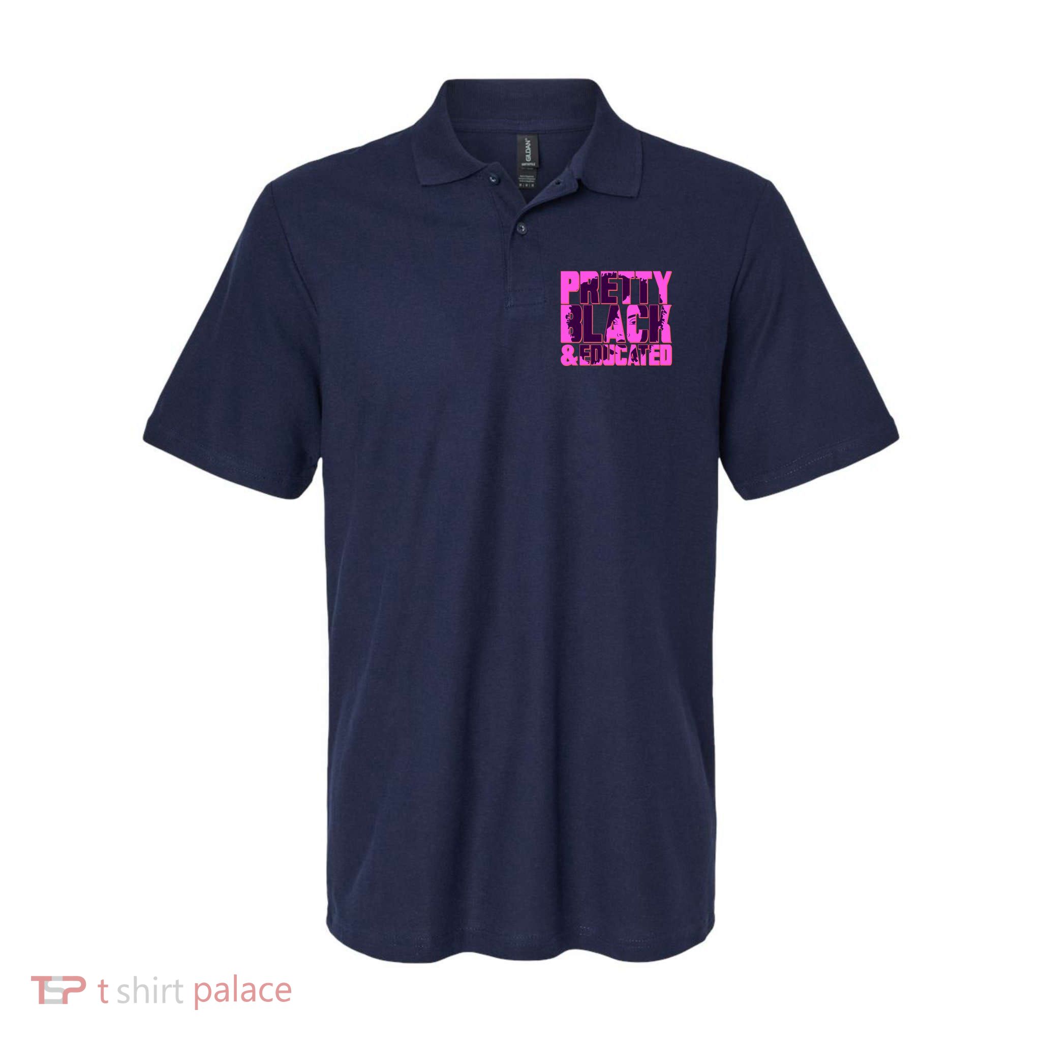 Pretty Black & Educated Black History Month Polo
