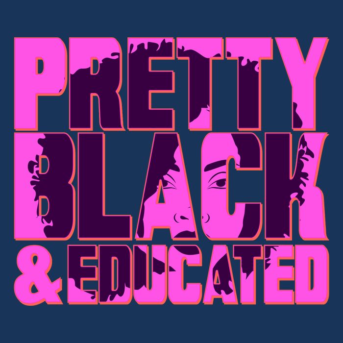 Pretty Black & Educated Black History Month Premium T-Shirt