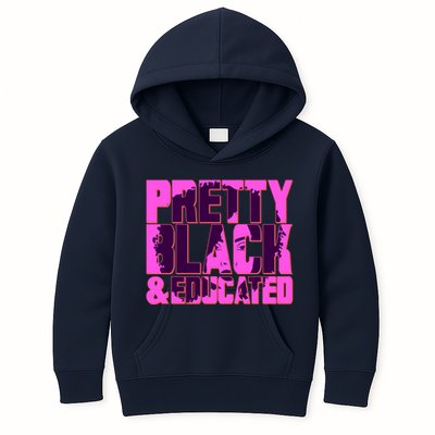 Pretty Black & Educated Black History Month Kids Hoodie