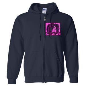 Pretty Black & Educated Black History Month Full Zip Hoodie