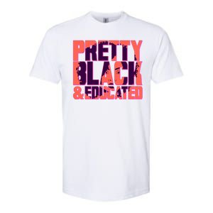 Pretty Black & Educated Black History Month Softstyle CVC T-Shirt