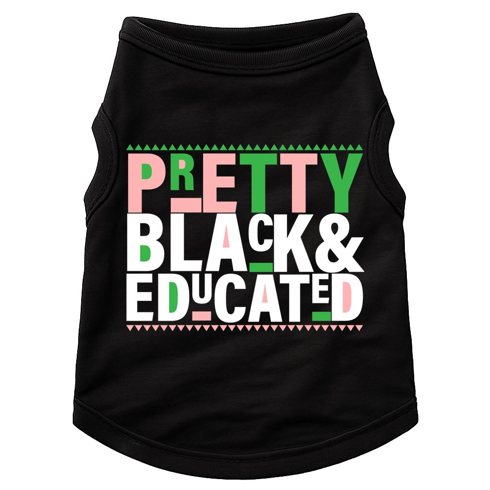 Pretty Black And Educated Doggie Tank