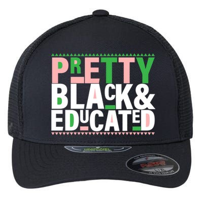 Pretty Black And Educated Flexfit Unipanel Trucker Cap