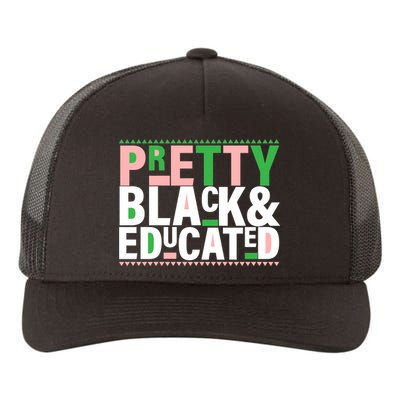 Pretty Black And Educated Yupoong Adult 5-Panel Trucker Hat