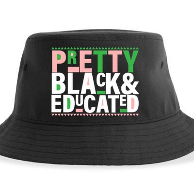 Pretty Black And Educated Sustainable Bucket Hat