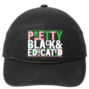 Pretty Black And Educated 7-Panel Snapback Hat