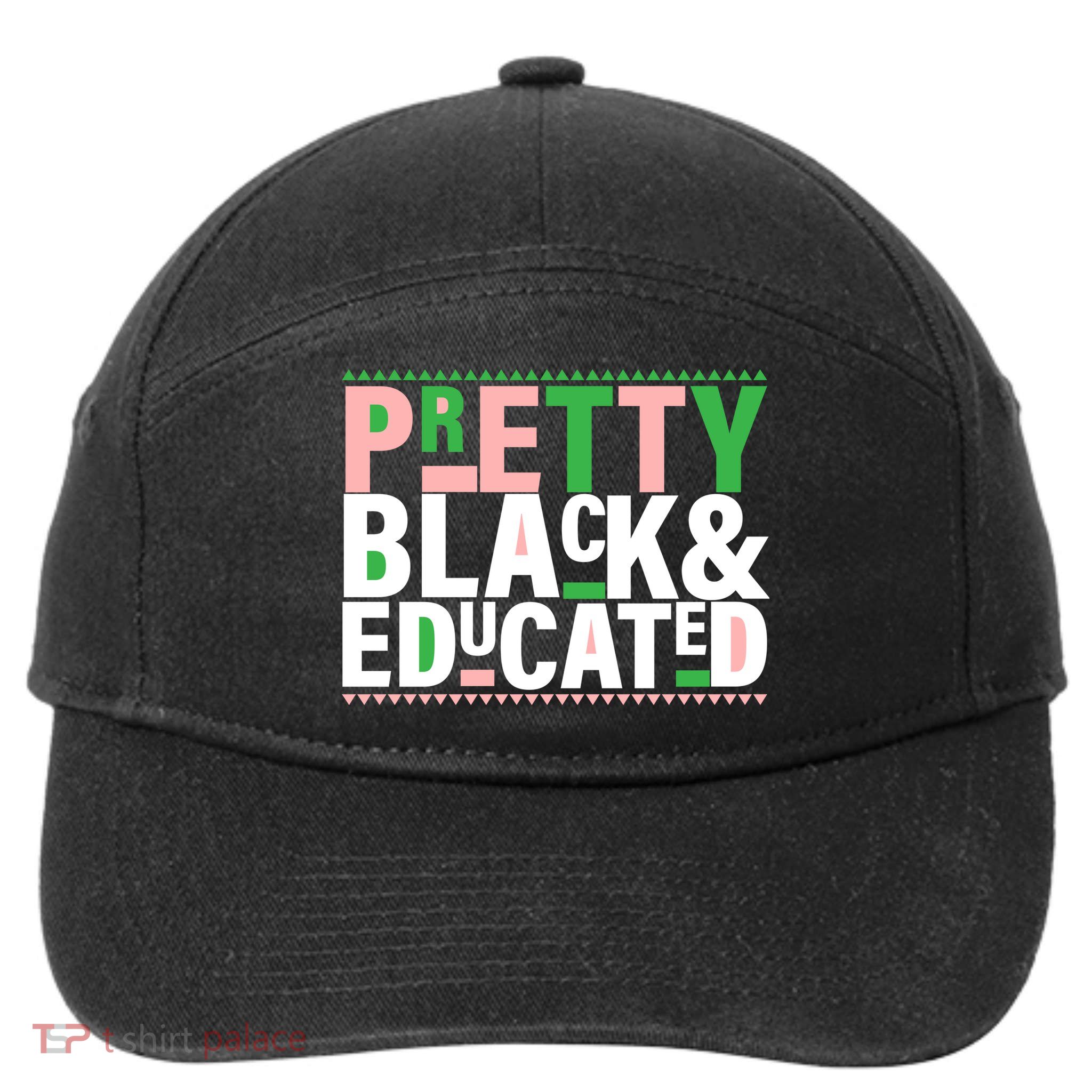 Pretty Black And Educated 7-Panel Snapback Hat
