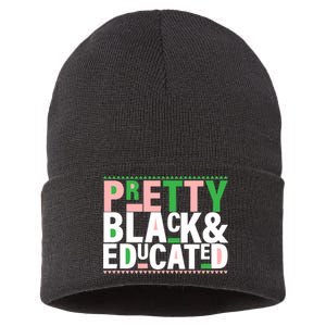 Pretty Black And Educated Sustainable Knit Beanie