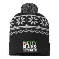 Pretty Black And Educated USA-Made Snowflake Beanie