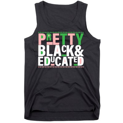 Pretty Black And Educated Tank Top