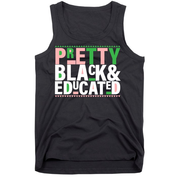 Pretty Black And Educated Tank Top