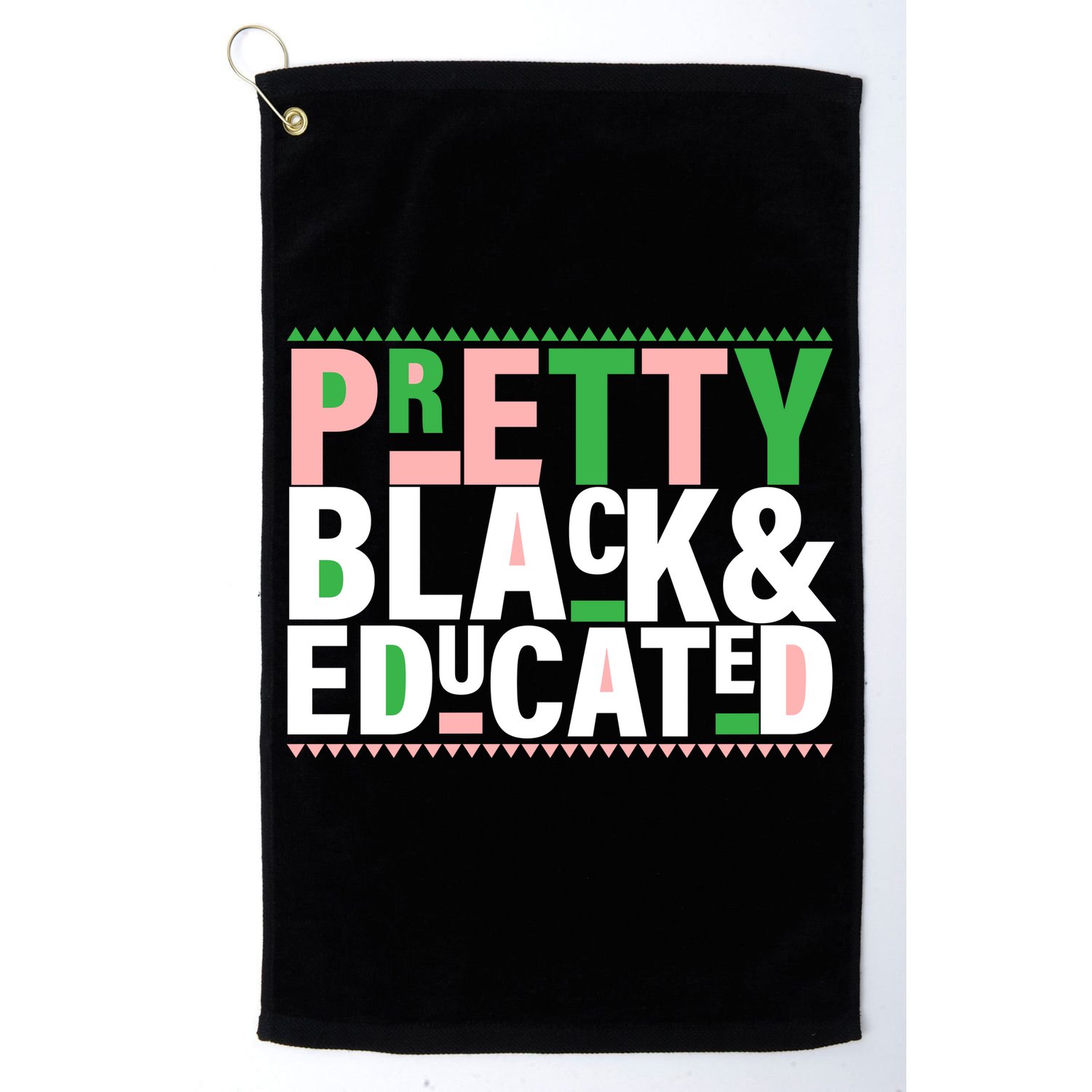Pretty Black And Educated Golf Towel