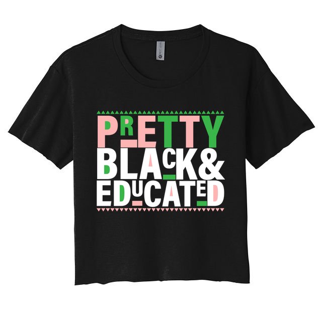 Pretty Black And Educated Crop Top