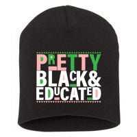 Pretty Black And Educated Short Acrylic Beanie