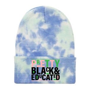 Pretty Black And Educated Tie Dye 12in Knit Beanie