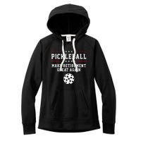 Pickleball Retirement For Dad Grandpa Women's Fleece Hoodie