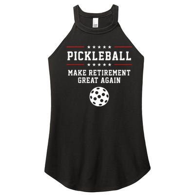 Pickleball Retirement For Dad Grandpa Women's Perfect Tri Rocker Tank