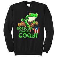 Puerto Rico Frog Puerto Rican Roots Coqui Taino Boricua Gift Tall Sweatshirt