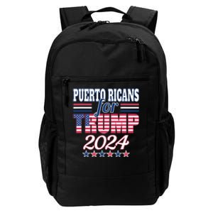 Puerto Ricans For Trump Pro Trump Supporter 2024 Election Daily Commute Backpack