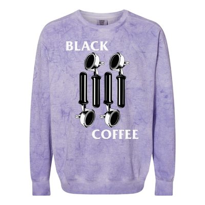 Punk Rock Flag Espresso Black Coffee Lover Colorblast Crewneck Sweatshirt