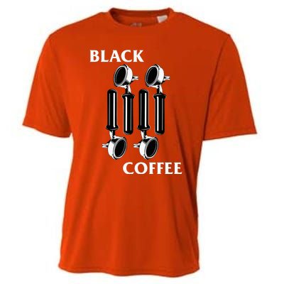 Punk Rock Flag Espresso Black Coffee Lover Cooling Performance Crew T-Shirt