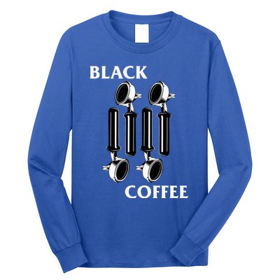 Punk Rock Flag Espresso Black Coffee Lover Long Sleeve Shirt