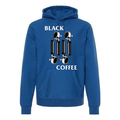 Punk Rock Flag Espresso Black Coffee Lover Premium Hoodie