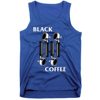 Punk Rock Flag Espresso Black Coffee Lover Tank Top