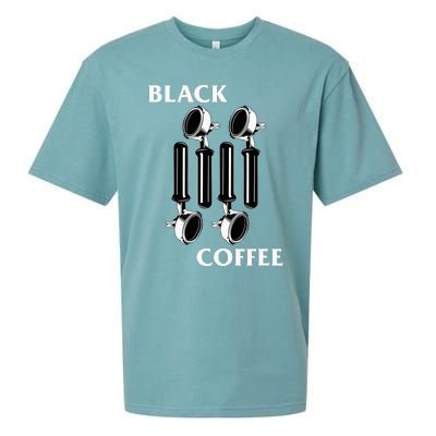 Punk Rock Flag Espresso Black Coffee Lover Sueded Cloud Jersey T-Shirt