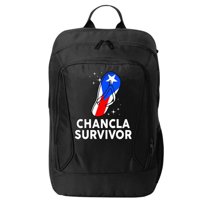 Puerto Rican Flag La Chancla Survivor Rico Hispanic Heritage City Backpack