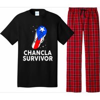 Puerto Rican Flag La Chancla Survivor Rico Hispanic Heritage Pajama Set