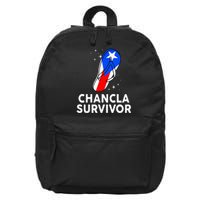 Puerto Rican Flag La Chancla Survivor Rico Hispanic Heritage 16 in Basic Backpack