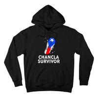 Puerto Rican Flag La Chancla Survivor Rico Hispanic Heritage Tall Hoodie