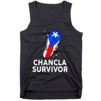 Puerto Rican Flag La Chancla Survivor Rico Hispanic Heritage Tank Top