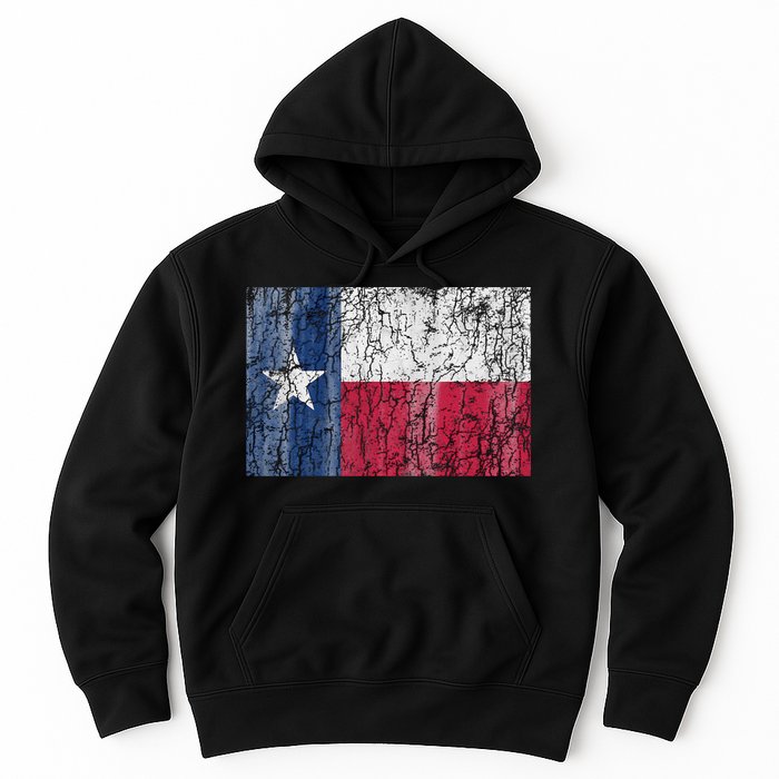 Patriotic Retro Flag Of Texas Hoodie