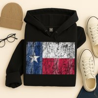 Patriotic Retro Flag Of Texas Hoodie