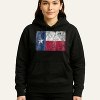 Patriotic Retro Flag Of Texas Hoodie