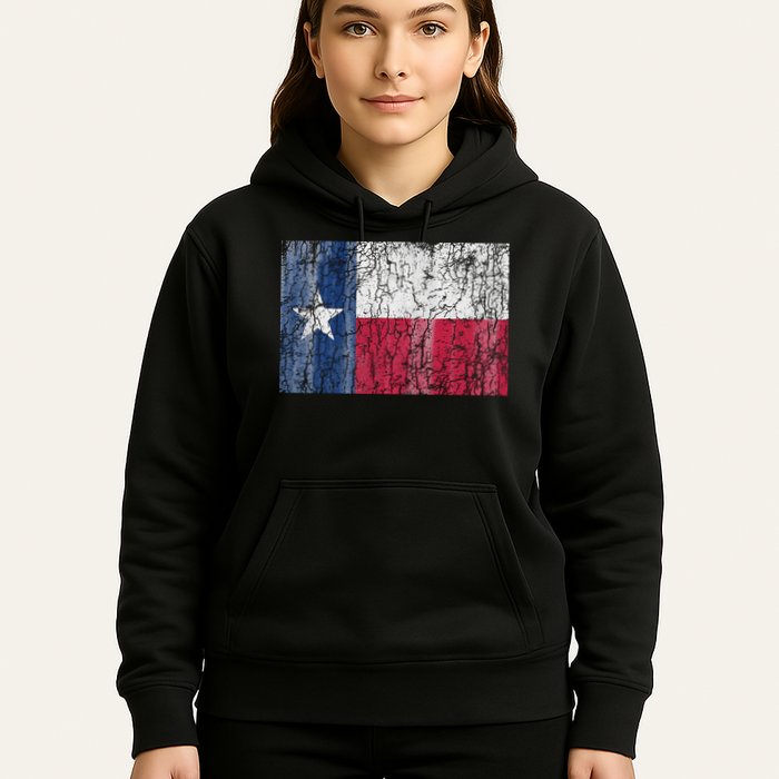 Patriotic Retro Flag Of Texas Hoodie