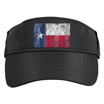 Patriotic Retro Flag Of Texas Adult Drive Performance Visor