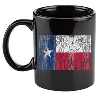 Patriotic Retro Flag Of Texas 11oz C Handle Ceramic Mug