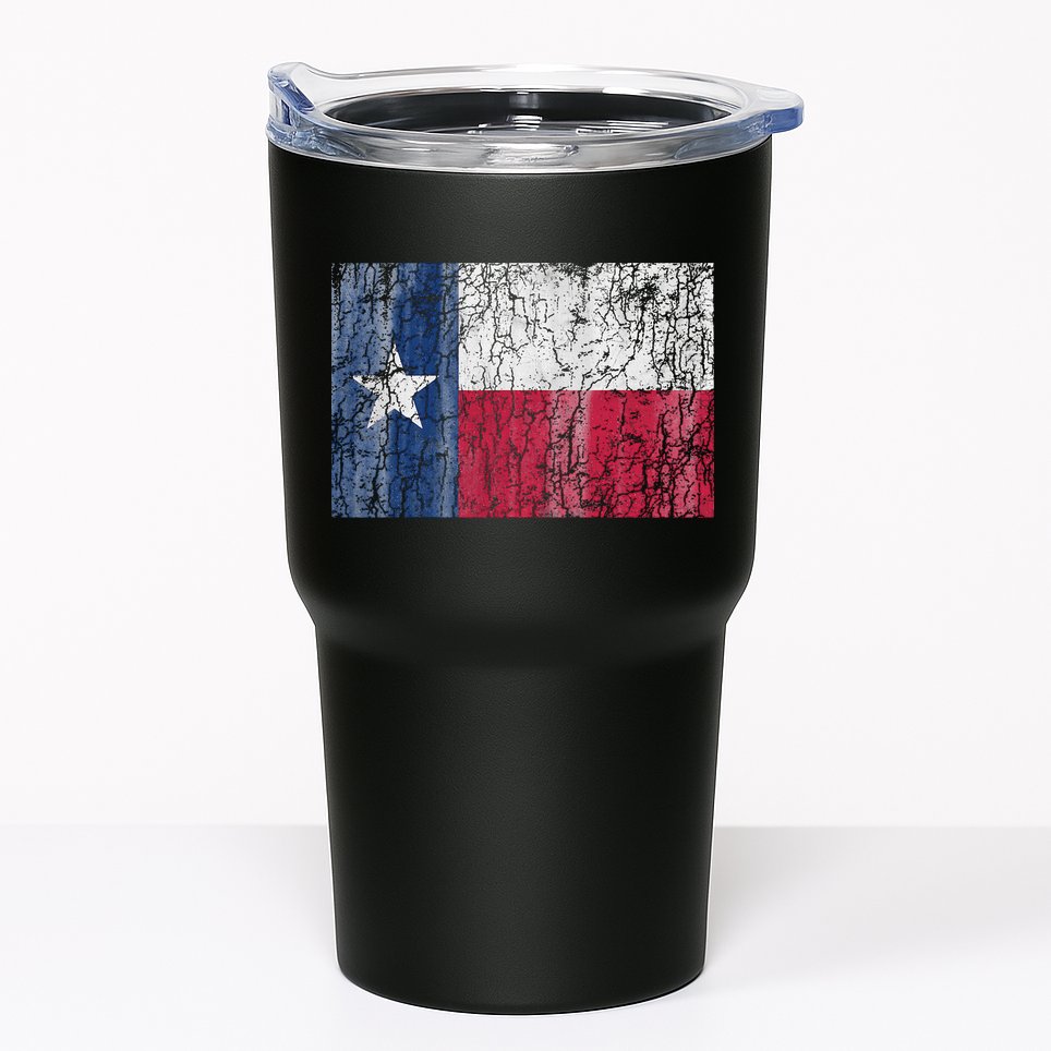 Patriotic Retro Flag Of Texas Tumbler
