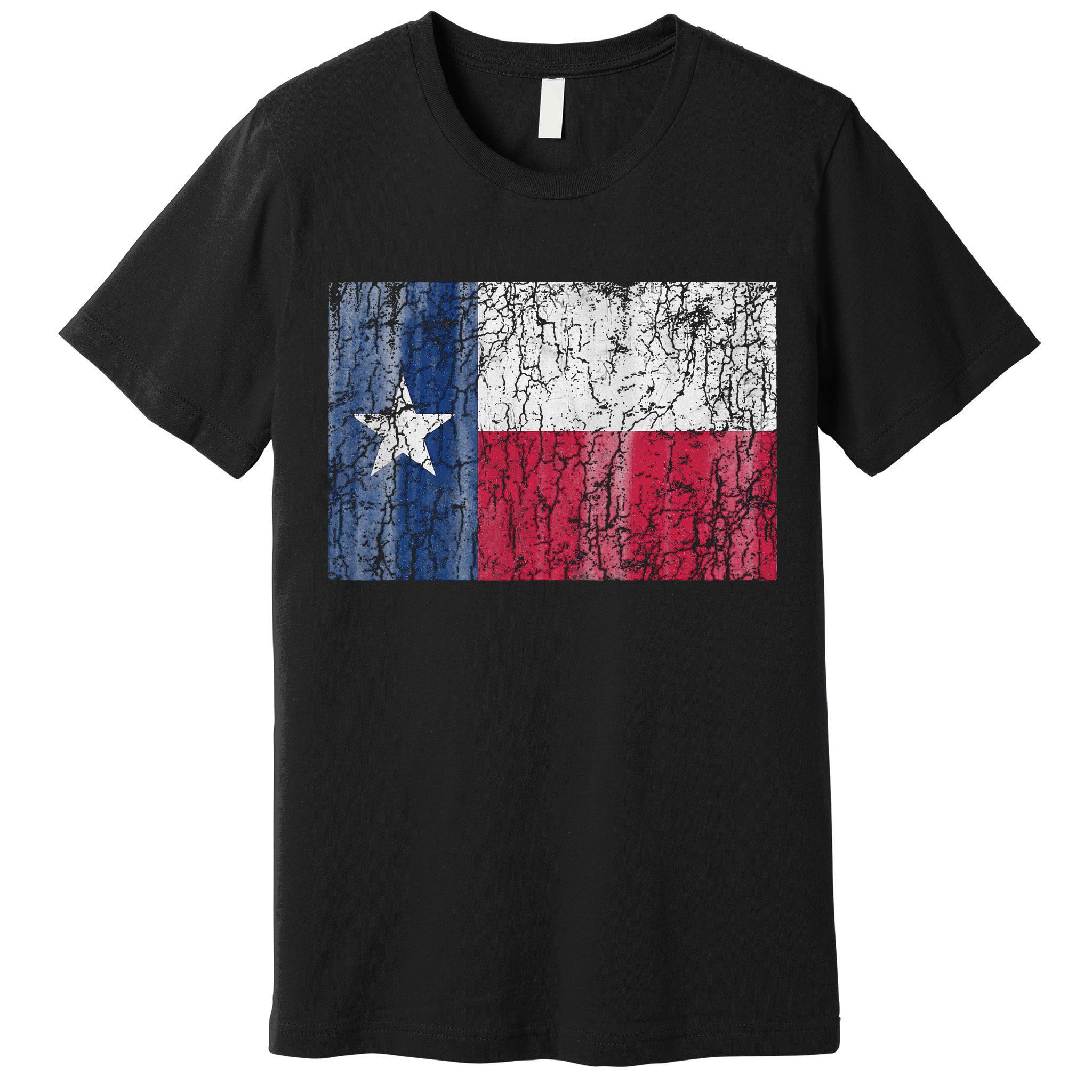Patriotic Retro Flag Of Texas Premium T-Shirt