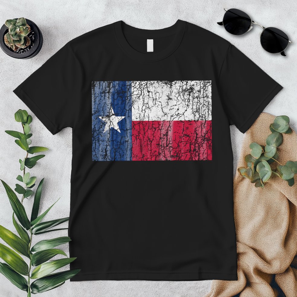 Patriotic Retro Flag Of Texas Premium T-Shirt